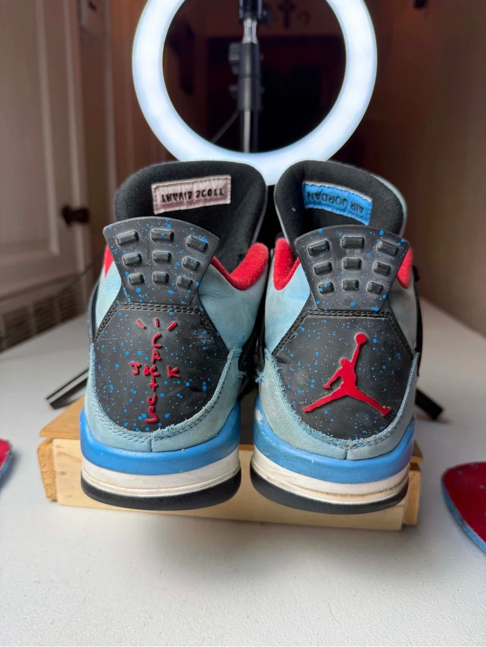 Jordan 4 Retro x Travis Scott Mid Cactus Jack Sz 9 COA CHECKCHECK Authentic BEAT
